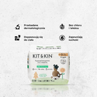 Kit and Kin, biodegradowalne pieluszki jednorazowe, rozmiar 3, Maxi, 6-10 kg, miś i królik, 34 szt.
