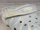Klapki damskie, szare, Crocs Classic Marbled Clog