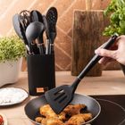 Klausberg, zestaw 12 silikonowych przyborów kuchennych w stojaku, kb-9011