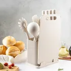 Klausberg, zestaw noży i przyborów kuchennych z deską w stojaku