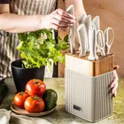 Klausberg, zestaw noży w bloku akacjowym, kb-7984