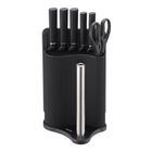 Klausberg, zestaw noży w stojaku z deską i chwytem na ręcznik, kb-7977