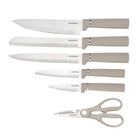 Klausberg, zestaw noży w stojaku z deską i chwytem na ręcznik, kb-7978