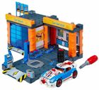 Klein, Hot Wheels, stacja serwisowa z myjnią i samochodem do skręcania