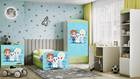 Kocot Kids, Babydreams, łóżko, zielone, zimowe księżniczki, 80-160 cm