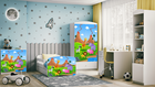Kocot Kids, Babydreams, szafa, biała, safari, 181.2-52-90 cm