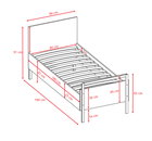 Kocot Kids, Victor, łóżko, białe, 80-180 cm