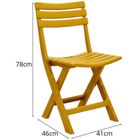 Koopman, Komodo, krzesła cateringowe, składane, plastikowe, beżowe, 4 szt.