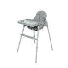 Krzesełko do karmienia, regulowane, szary