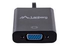 Lanberg, adapter, AD-0017-BK, HDMI M - D-Sub, VGA F, 0,20m, czarny