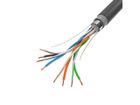Lanberg, kabel sieciowy, zewnętrzne, LCF5-21CU-0305-BK, FTP, 305m, kat. 5e, czarny