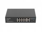 Lanberg, switch, POE+ RACK 10"/19" (8X 100MB/S POE+, 2X 1GB/S) RSFE-8P-2GE-120