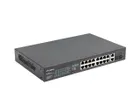 Lanberg, switch, RACK 19" 16X 100MB POE+/2X COMBO GIGABIT, 250W, NIEZARZĄDZALNY, RSFE-16P-2C-250
