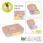 Lassig, Bento, Pattern Party, lunchbox z przegródkami, Rose/Lilac