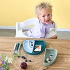 Lassig, Tiny Team, zestaw silikonowych naczyń, piesek, 3 szt.