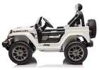 Lean Cars, Jeep Rubicon, pojazd na akumulator 4-4, DK-JWR556 4-200W 24V, biały