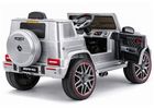 Lean Cars, Mercedes AMG G 63, pojazd na akumulator, srebrny lakierowany