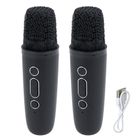 Lean Toys, bezprzewodowy zestaw do karaoke, 2 mikrofony, głośnik, czarny