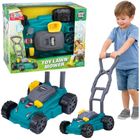 Lean Toys, interaktywna kosiarka ogrodowa, zielona
