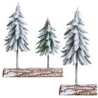 Lean Toys, kompozycja świąteczna, z choinkami, 34-28 cm