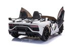 Lean Toys, Lamborghini Aventador SX2028, pojazd na akumulator, biały