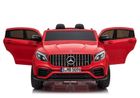 Lean Toys, Mercedes-Benz GLC 63S, pojazd na akumulator, czerwony lakierowany