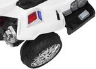 Lean Toys, Motor, pojazd na akumulator, biały