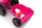 Lean Toys, quad z przyczepą, pojazd na akumulator, różowy, XMX630T
