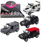 Lean Toys, suv terenowy, metalowy pojazd z napędem pull-back, 1:36, 1 szt.