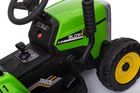 Lean Toys, traktor z przyczepą, pojazd na akumulator, zielony, XMX611