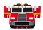 Lean Toys, wóz strażacki, pojazd na akumulator, czerwony, LL911
