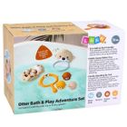 Lean Toys, wydra z rodzinką, zabawki do kąpieli, 7 elementów