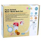 Lean Toys, zwierzątka domowe, zjeżdżalnia, zabawki do kąpieli, 10 elementów