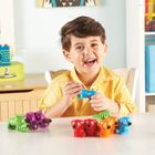 Learning Resources, Snap & Learn, Pieski, figurki do nauki liter i poznawania kolorów, zestaw edukacyjny, 10 szt.