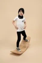 Legginsy chłopięce, czarne, Pinokio