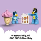 LEGO DUPLO Bluey, Wyprawa po lody z Blue, 10458