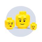 LEGO, mała głowa, dziewczynka z oczkiem, pojemnik do przechowywania, rozmiar XS, 0,36l