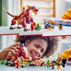 LEGO NINJAGO, Lawowy smok zmieniający się w falę ognia, 71793