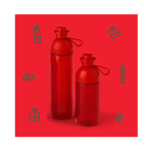 LEGO, przezroczysta butelka, czerwona, 500 ml