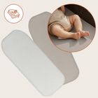 Lionelo, bambusowe prześcieradło z gumką, biały/beżowy, 60-118 cm, 2 szt.