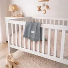 Lionelo, kocyk muślinowy, Dove Grey, 70-100 cm