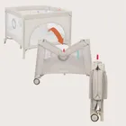 Lionelo, Mille Plus, kojec wielofunkcyjny, grey beige