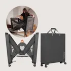 Lionelo, Patty, łóżeczko turystyczne z dostawką, Grey Graphite