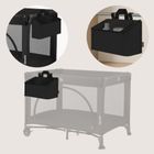 Lionelo, Sidepocket, organizer do łóżeczka, średni, black