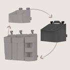 Lionelo, Sidepocket, organizer do łóżeczka, średni, grey