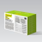 Maestro, zestaw noży i desek na podstawce, szary, MR-1412