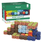 Marioinex, Mini Waffle, Green Blocks, klocki konstrukcyjne, 406 elementów
