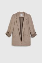 Marynarka damska, beżowa, Moodo