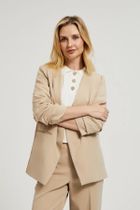 Marynarka damska, beżowa, Moodo