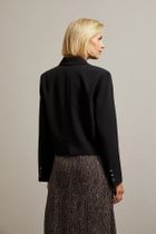 Marynarka damska, czarna, Moodo